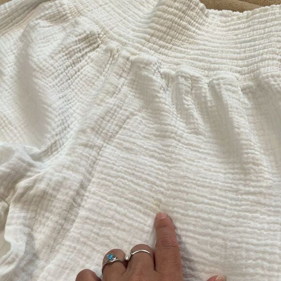 Mododoc Los Angeles White Wide-Leg Stretchy Flowy Women’s Pants S - Picture 8 of 10